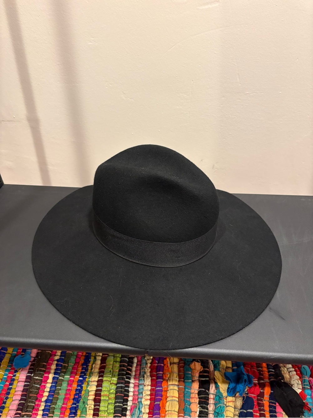 Brixton Black Wool Wide-Brim Fedora - Picture 3 of 4